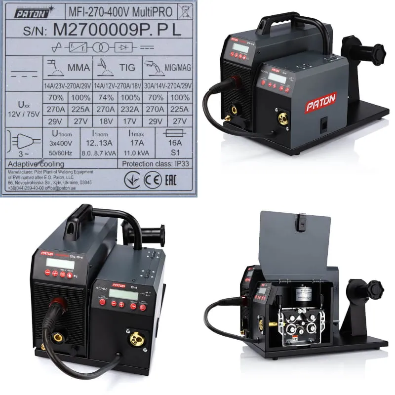 Spawarka Inwertorowa MIG Paton MFI 270 Multipro 15-4