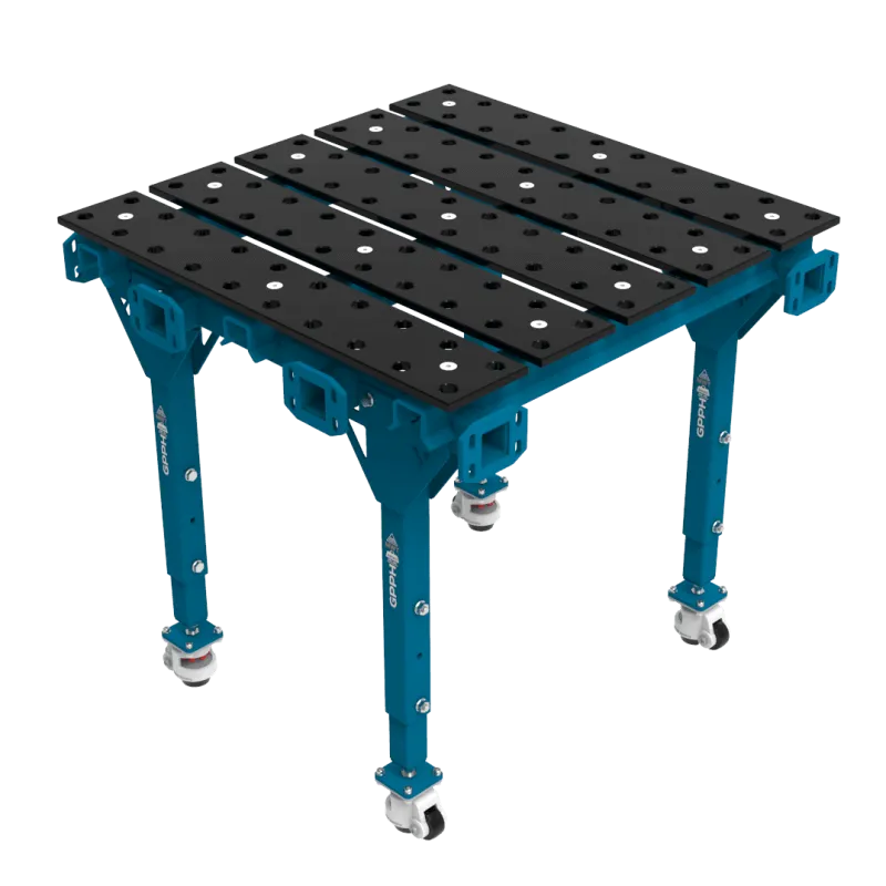 Modułowy Stół Spawalniczy MWT Pojedynczy Azotowany 1000 x 1000 mm