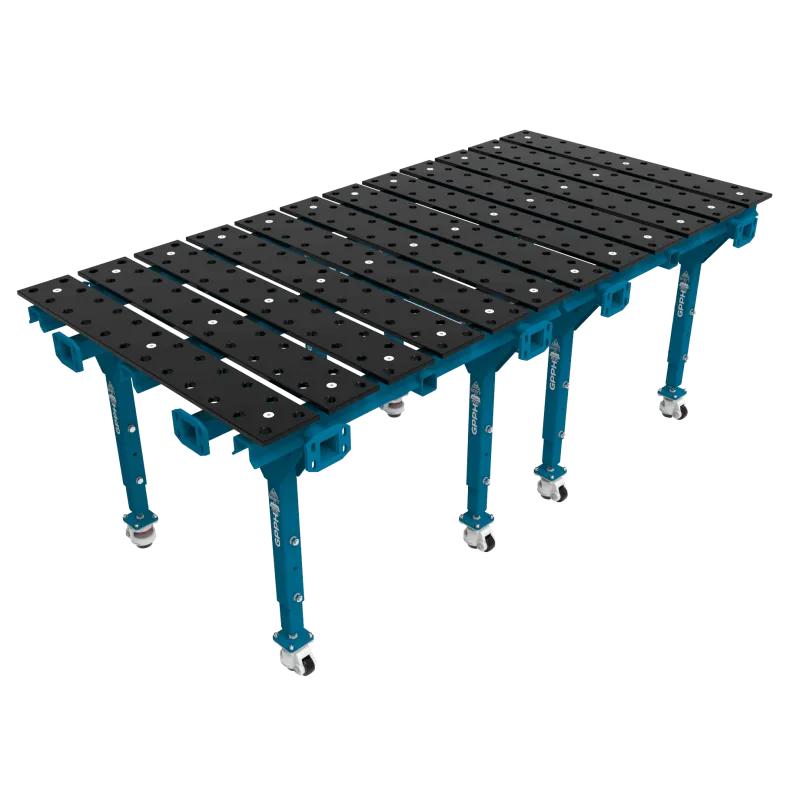 Modułowy Stół Spawalniczy MWT Podwójny Azotowany 2400 x 1200 mm
