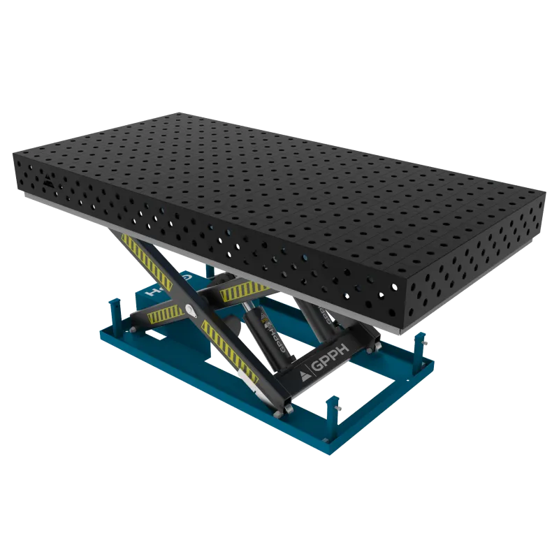 Stół Spawalniczy PRO 2400 x 1200 mm z hydraulicznym systemem podnoszenia