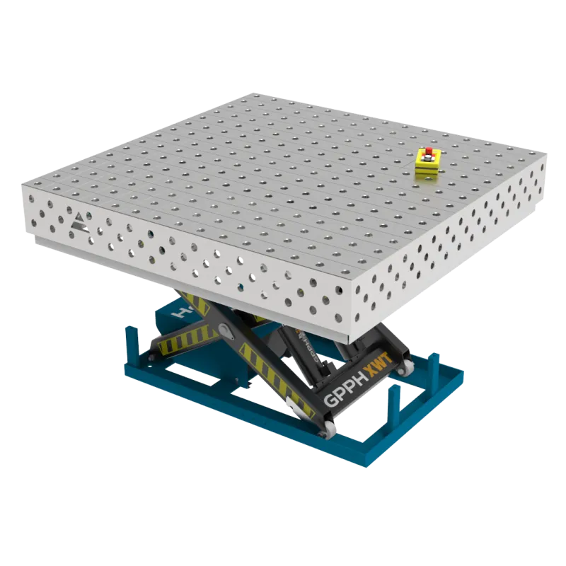 Stół Spawalniczy PRO INOX 1500 x 1480 mm z hydraulicznym systemem podnoszenia