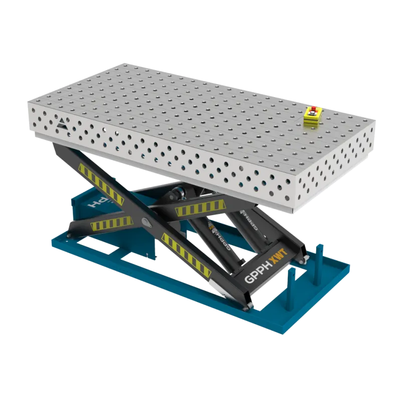 Stół Spawalniczy PRO INOX 2000 x 1000 mm z hydraulicznym systemem podnoszenia