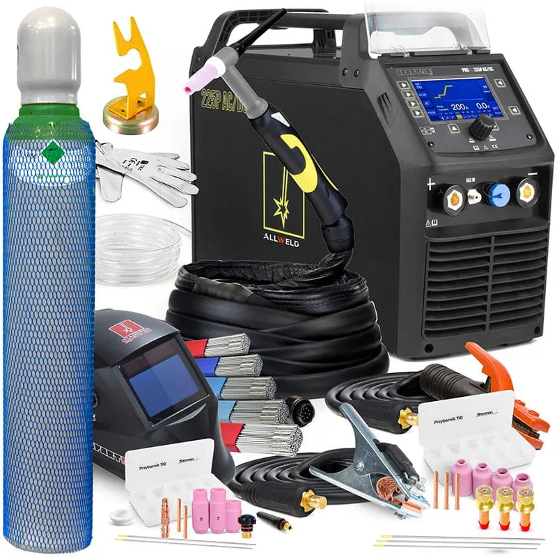  Spawarka Inwertorowa Spartus PRO TIG 225 P AC DC z LCD