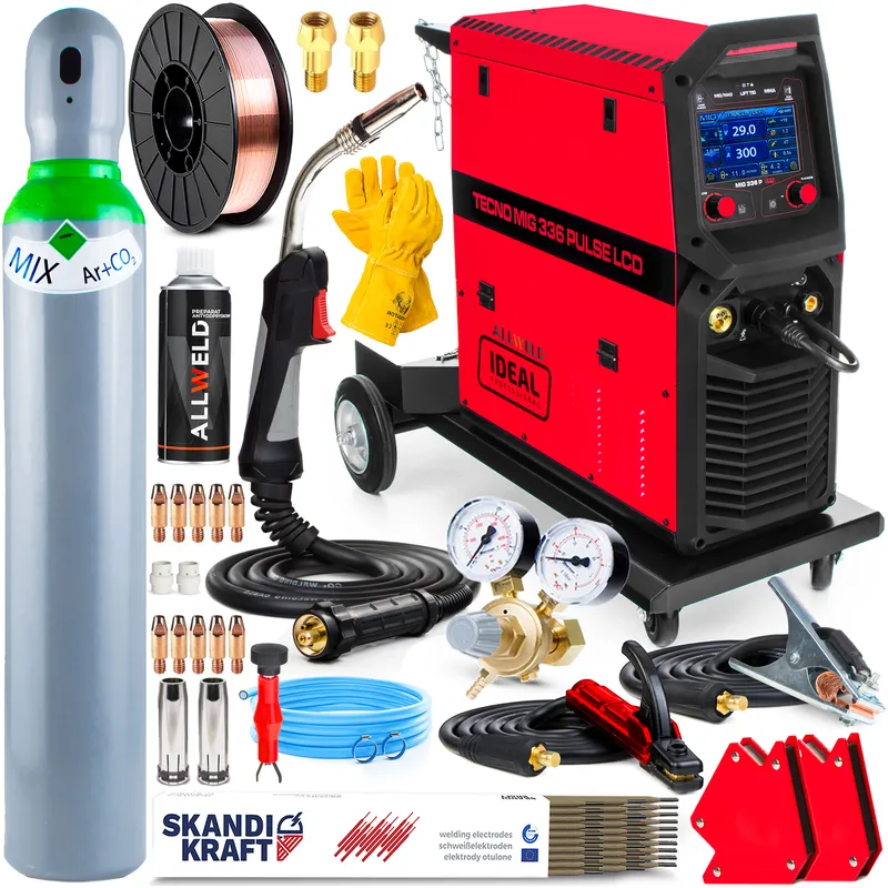 Spawarka Ideal Tecno MIG 336 Pulse Synergic LCD 280A 400V 3W1