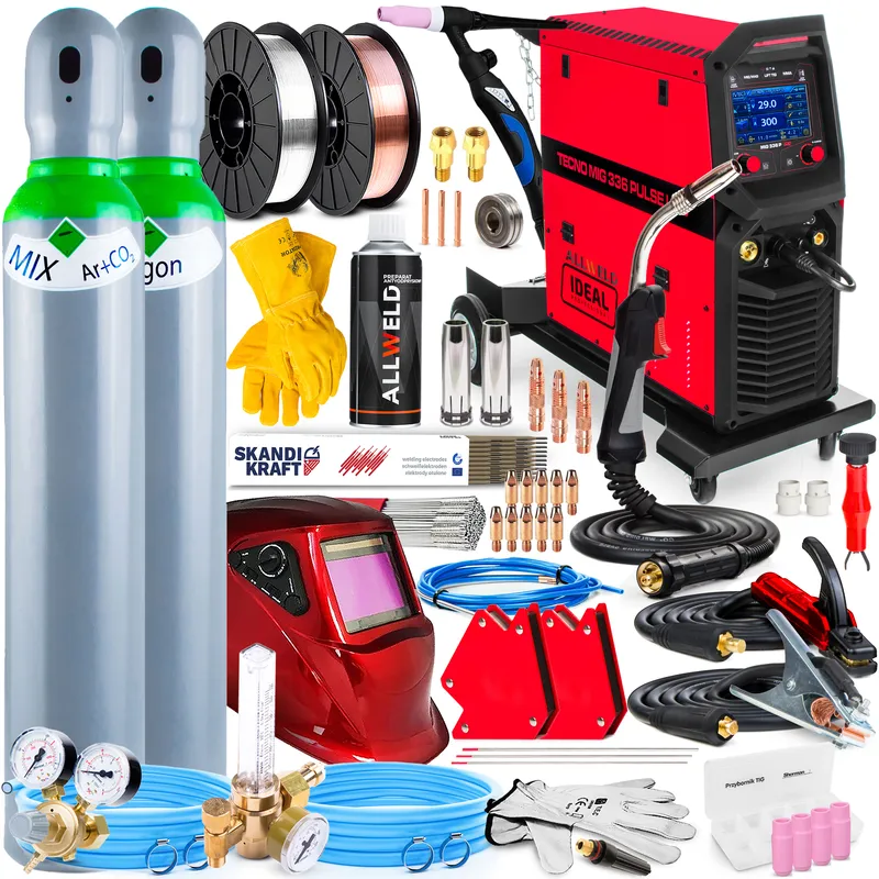  Spawarka Ideal Tecno MIG 336 Pulse Synergic LCD 280A 400V 3W1