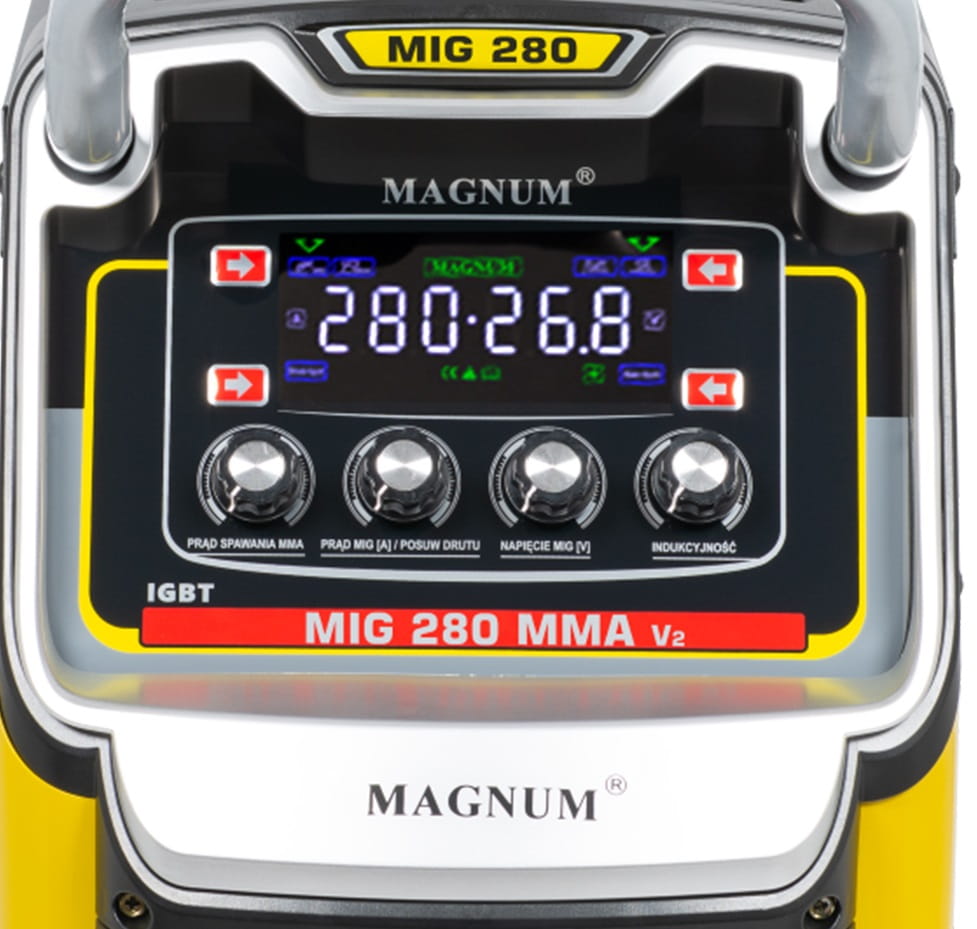 Spawarka Magnum MIG 280 MMA V2 4x4 IGBT 400V 300A