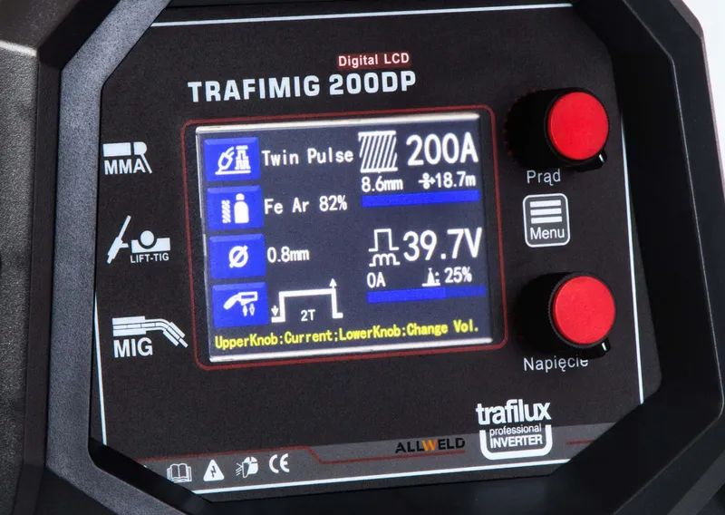 Spawarka Trafilux Trafimig 200 DP Digital LCD Dual Puls