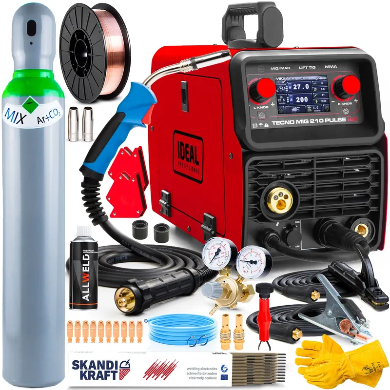 Spawarka Ideal Tecno MIG 210 Pulse LCD Synergic