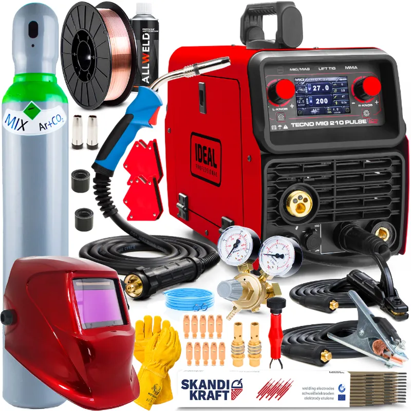 Spawarka Ideal Tecno MIG 210 Pulse LCD Synergic