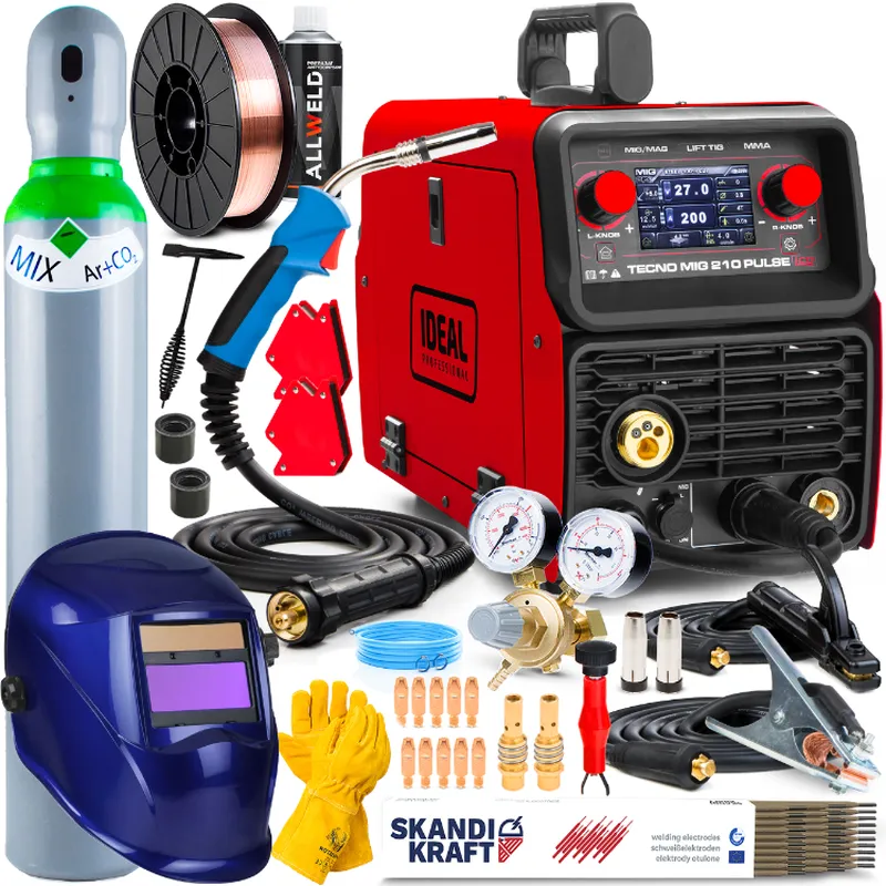 Spawarka Ideal Tecno MIG 210 Pulse LCD Synergic