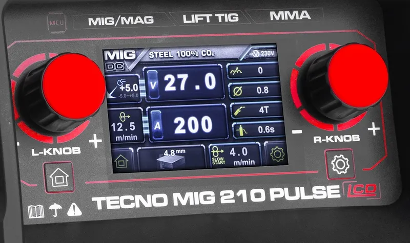 Spawarka Ideal Tecno MIG 210 Pulse LCD Synergic