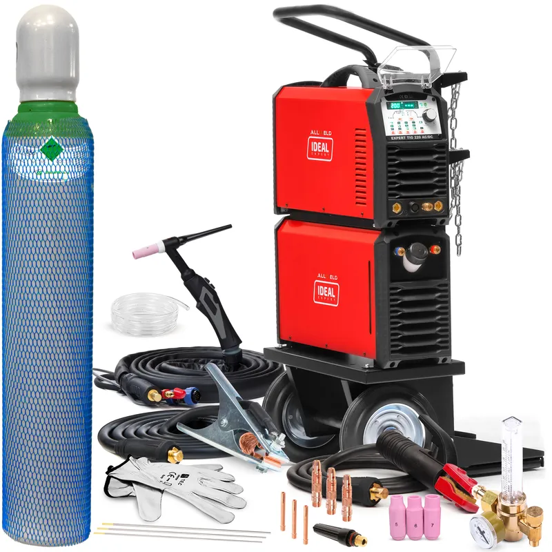 Spawarka Inwertorowa Ideal Expert TIG 220 AC/DC Pulse W LCD Zestaw#1
