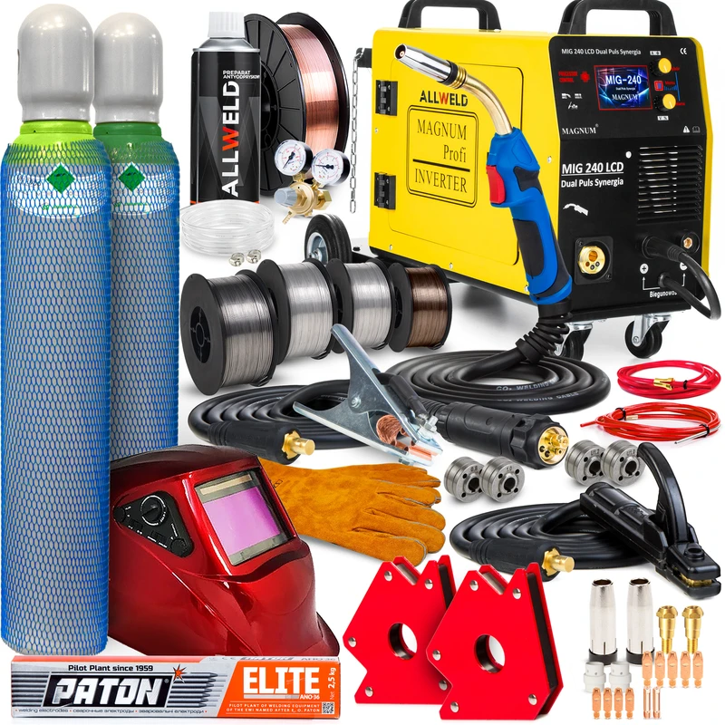 Spawarka Magnum MIG 240 Dual Puls Synergia LCD