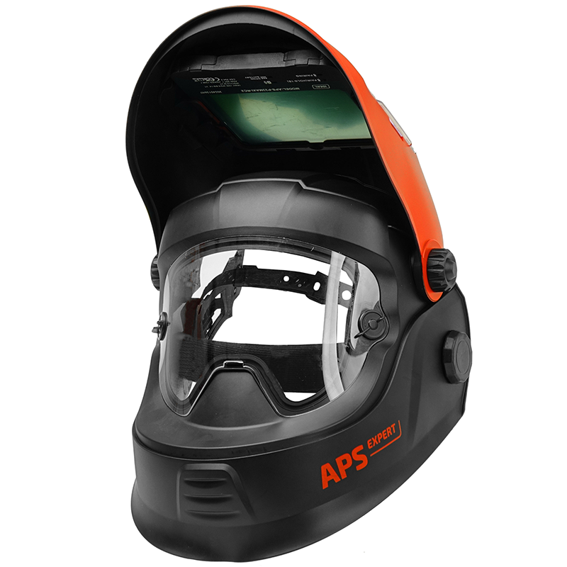 Przyłbica IDEAL APS EXPERT P31 F1 BLACK+RED Unoszony Filtr