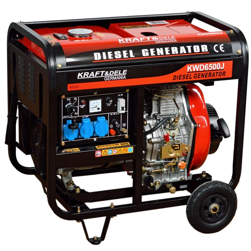 AGREGAT PRĄDOTWÓRCZY DIESEL KRAFT&DELE 6500W 12 / 230V KD122