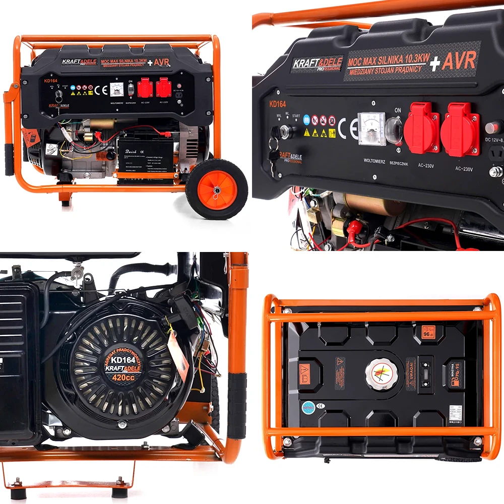 AGREGAT PRĄDOTWÓRCZY JEDNOFAZOWY KRAFT&DELE 5500W 12 / 230V KD164