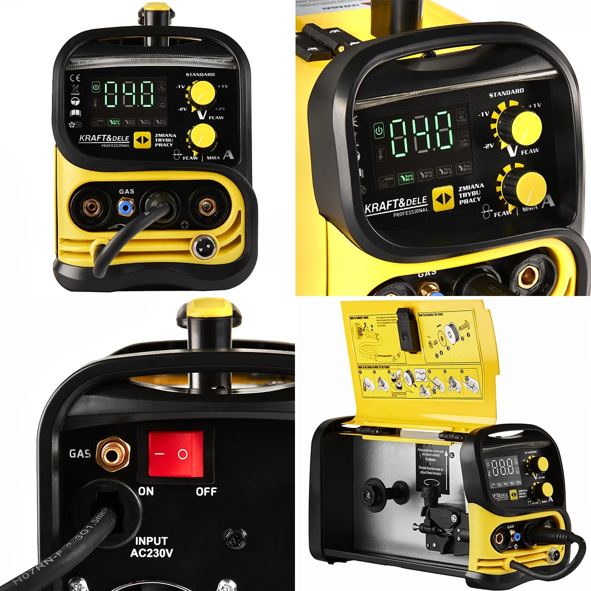 SPAWARKA INWERTOROWA KRAFT&DELE KD1882 230V 250A MIG MAG / MMA / TIG