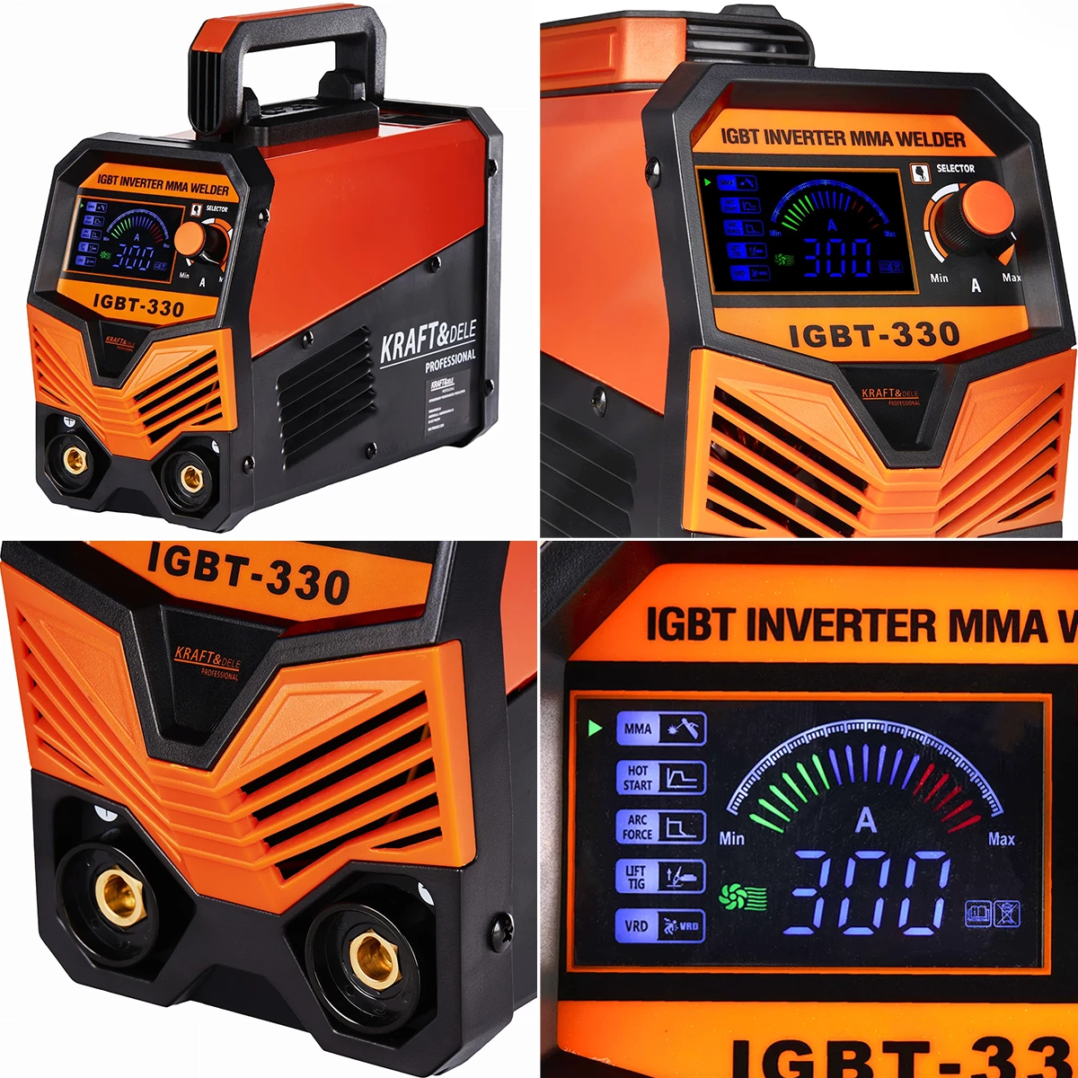 SPAWARKA INWERTOROWA KRAFT&DELE KD1878 230V 330A MMA / TIG LIFT