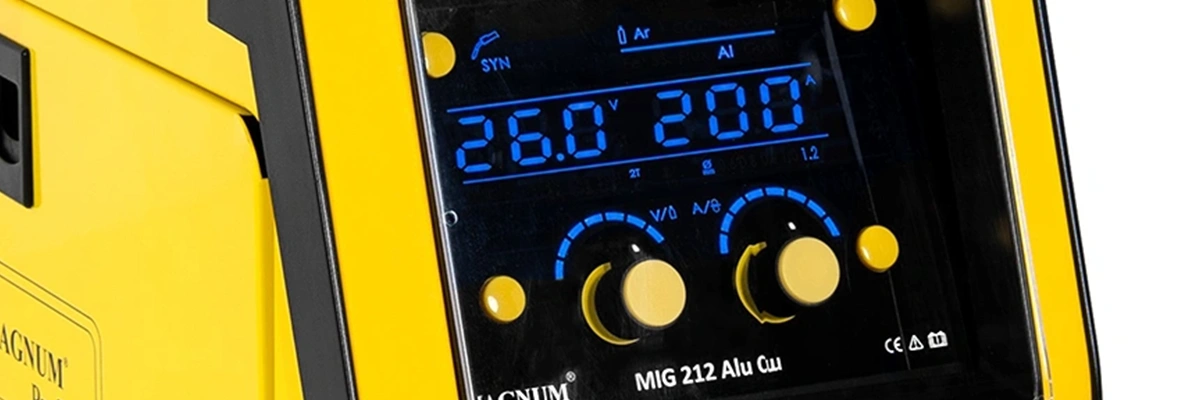 Spawarka inwertorowa Magnum MIG 212 Alu Cu Synergia - Zbliżenie Na Ekran