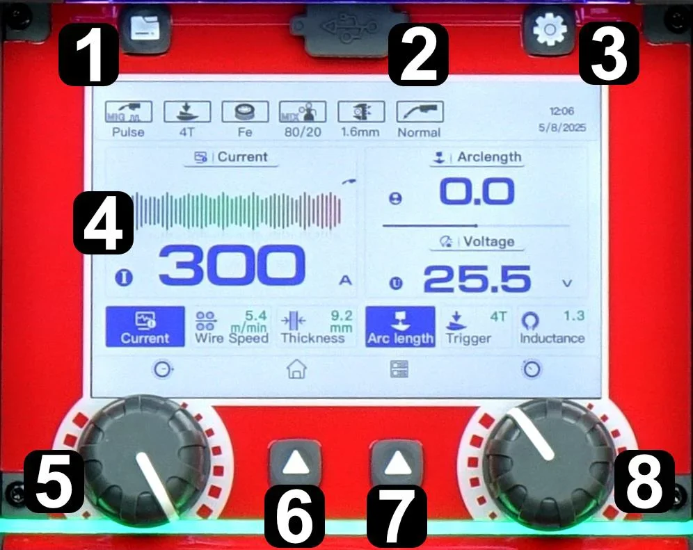 Panel Sterowania Ideal Expert MIG 301 Puls Pro7