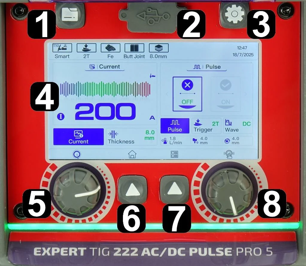 Spawarka Ideal Expert TIG 222 AC/DC PFC Pulse Pro5 LCD W