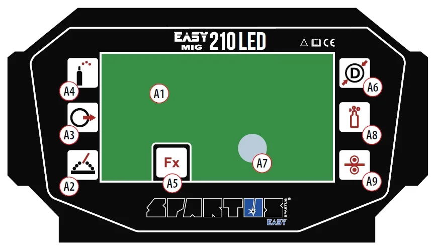 Spawarka Migomat Spartus Easy MIG 210 LED 200A - Synergia