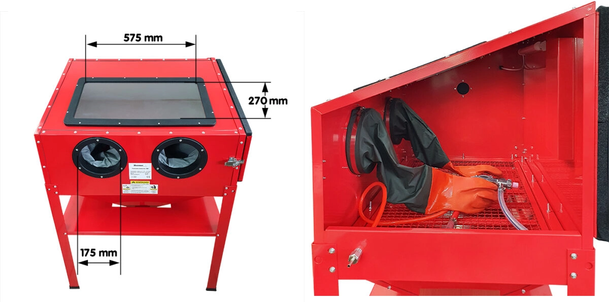 Piaskarka kabinowa 220L