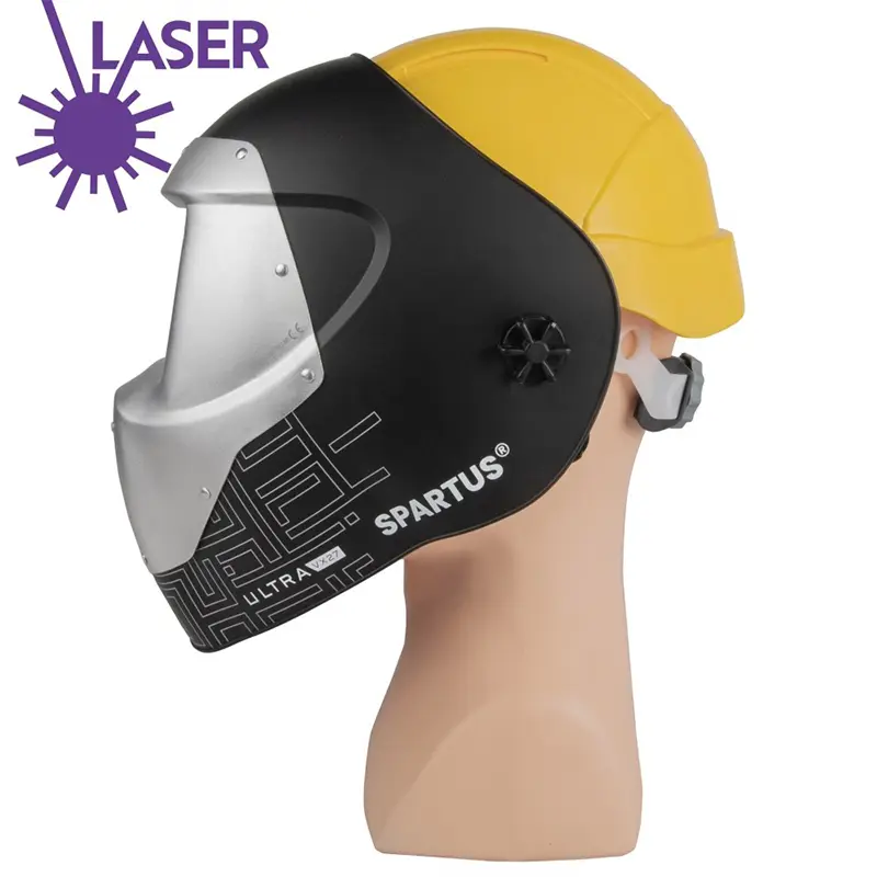 Przyłbica do spawania laserowego SPARTUS Ultra VX27 + kask i adapter