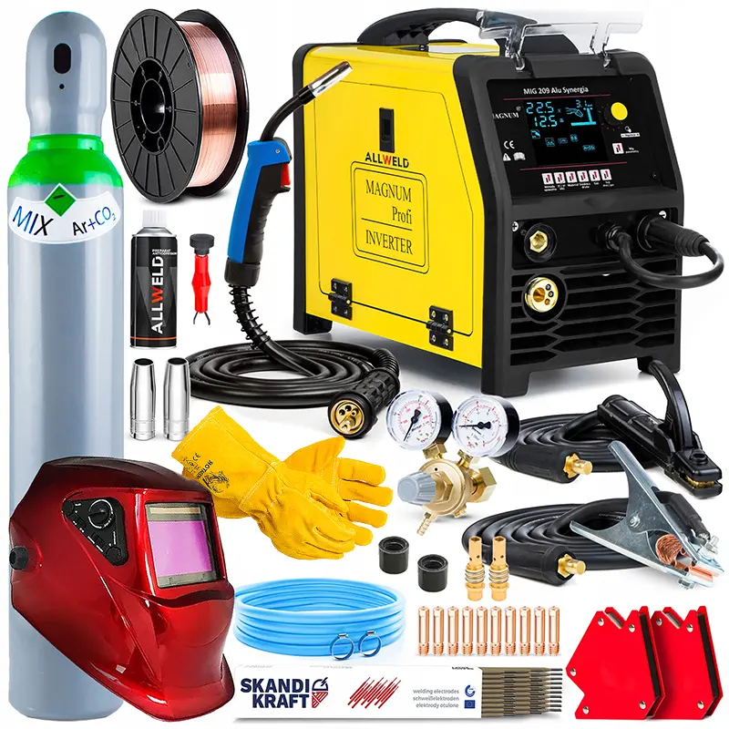 Spawarka Inwertorowa Magnum MIG 209 Alu Synergia TIG Lift Zestaw#2
