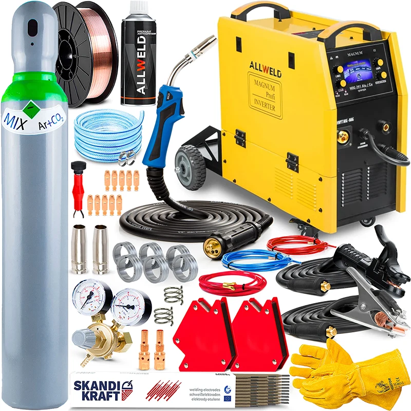 Spawarka Inwertorowa Magnum MIG 291 Alu Cu Synergia Zestaw#1