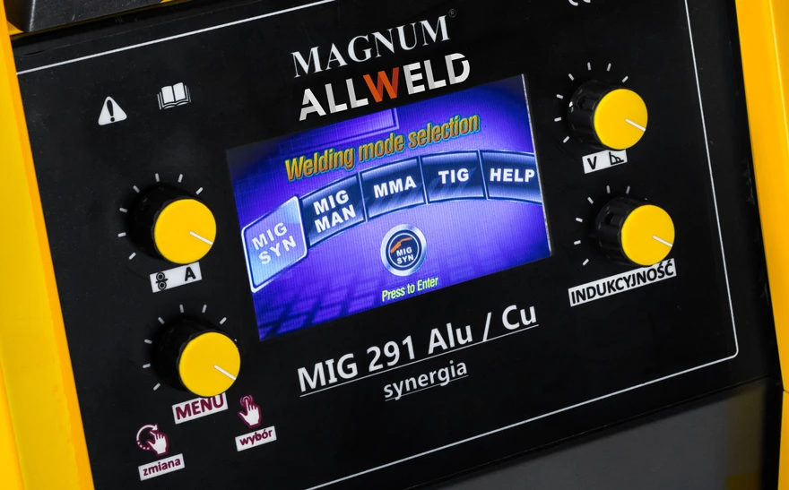 Spawarka Inwertorowa Magnum MIG 291 Alu Cu Synergia Zestaw#1