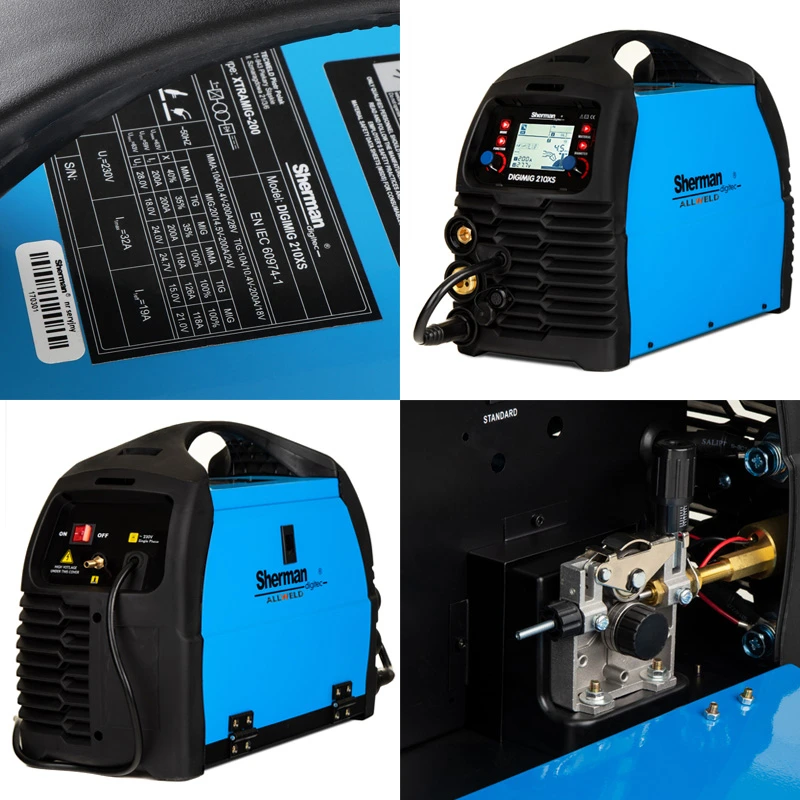 Spawarka Migomat Sherman Digimig 210 XS MIG MAG MMA Tig Lift Zestaw#2