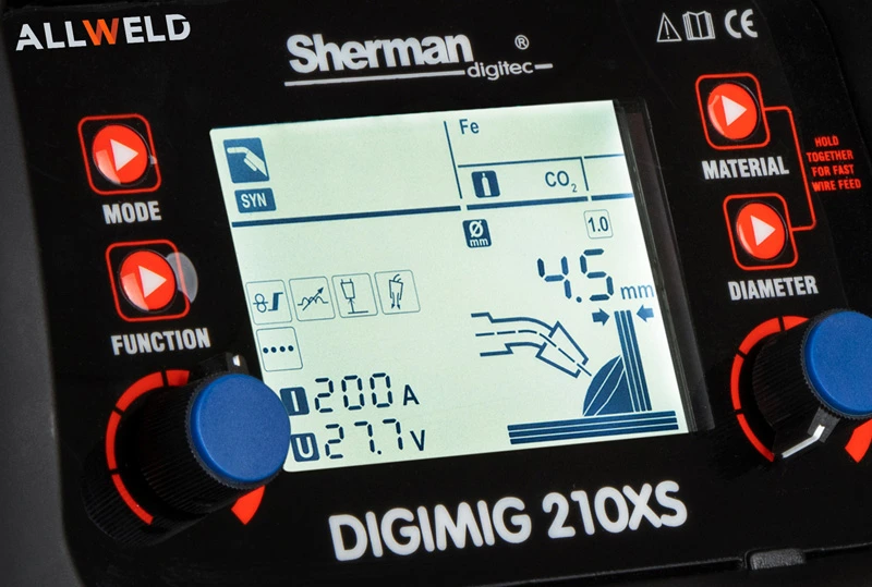 Spawarka Migomat Sherman Digimig 210 XS MIG MAG MMA Tig Lift Zestaw#3