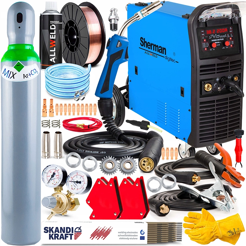 Spawarka Migomat Sherman DIGI MIG 300 Pulse Synergia Zestaw#1