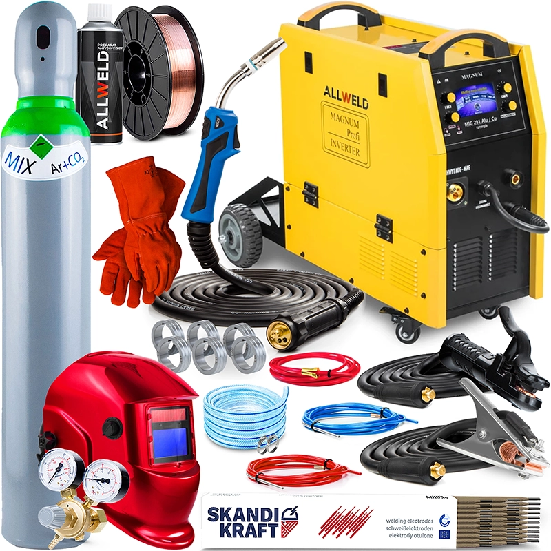 Spawarka Migomat Magnum MIG 291 Alu Cu Synergia Zestaw #2AK