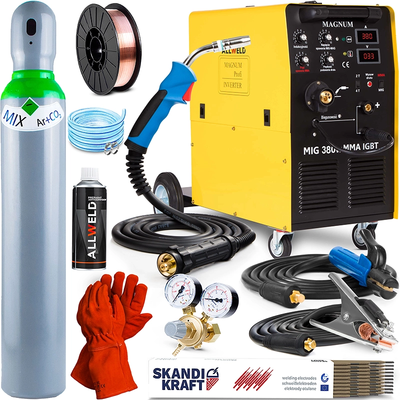 Spawarka Migomat Magnum 380 W MIG MAG MMA Zestaw #1AK