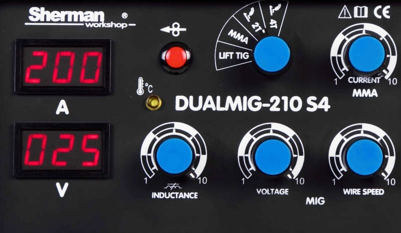 Spawarka Migomat Sherman Dualmig 210 S4 MIG MAG MMA Lutospawanie Zestaw#2