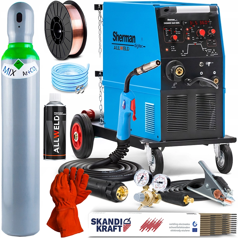 Spawarka Migomat Sherman DIGIMIG 360 GDS Zestaw#1AK