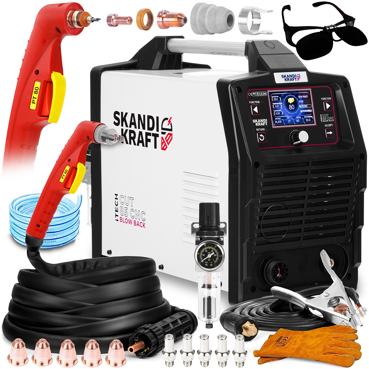 Spawarka Skandi Kraft MIG 220 4R - Zestaw