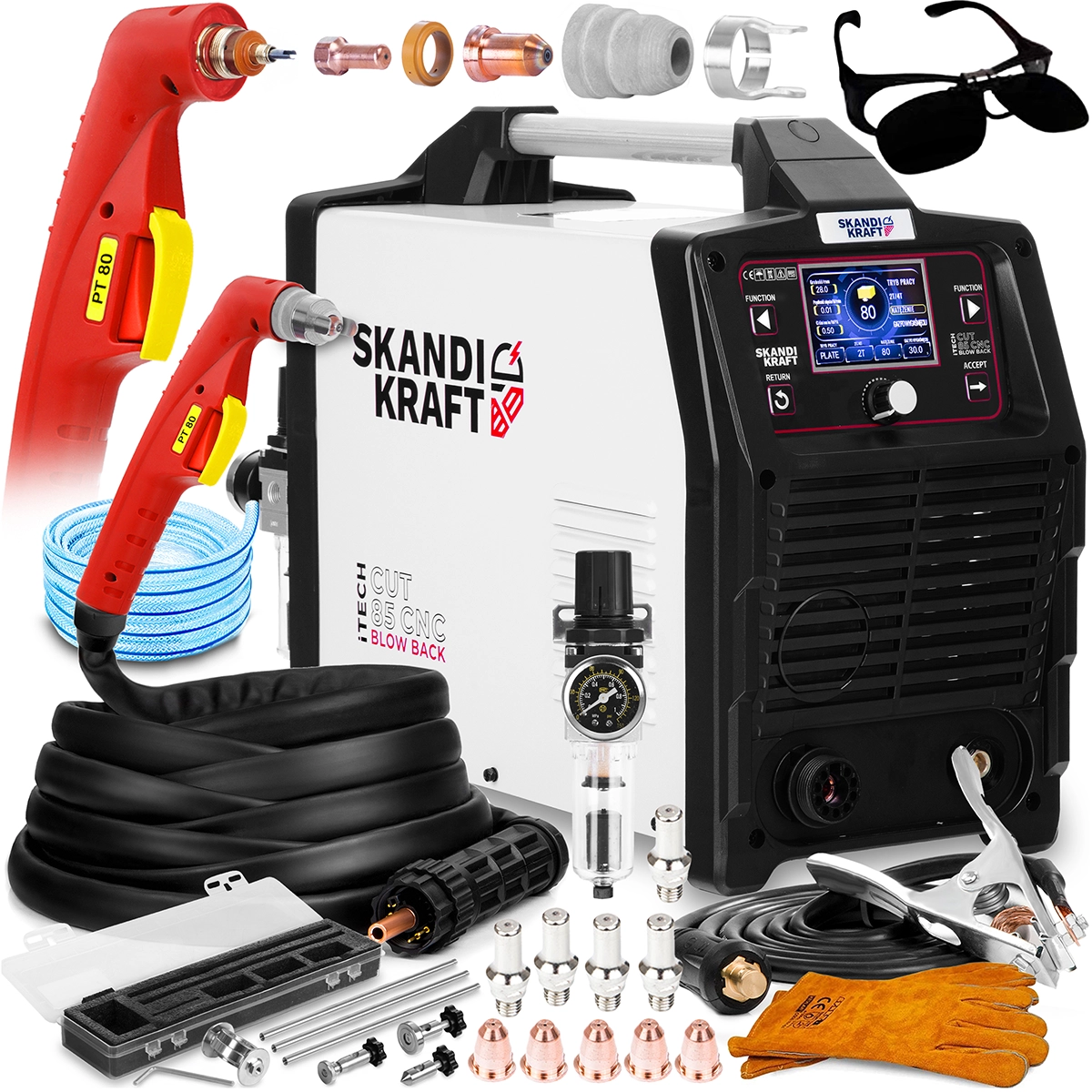 Spawarka Skandi Kraft MIG 220 4R - Zestaw