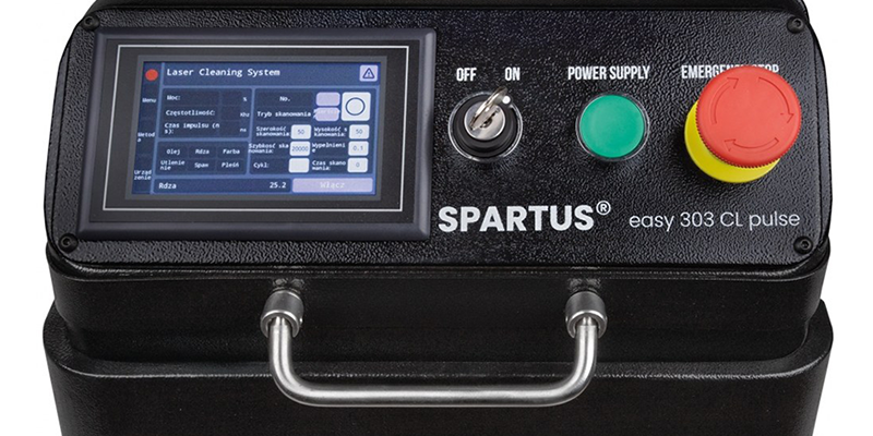 Pulsacyjna Oczyszczarka Laserowa Laser SPARTUS Easy 303CL Pulse 230V 300W - Panel Sterowania