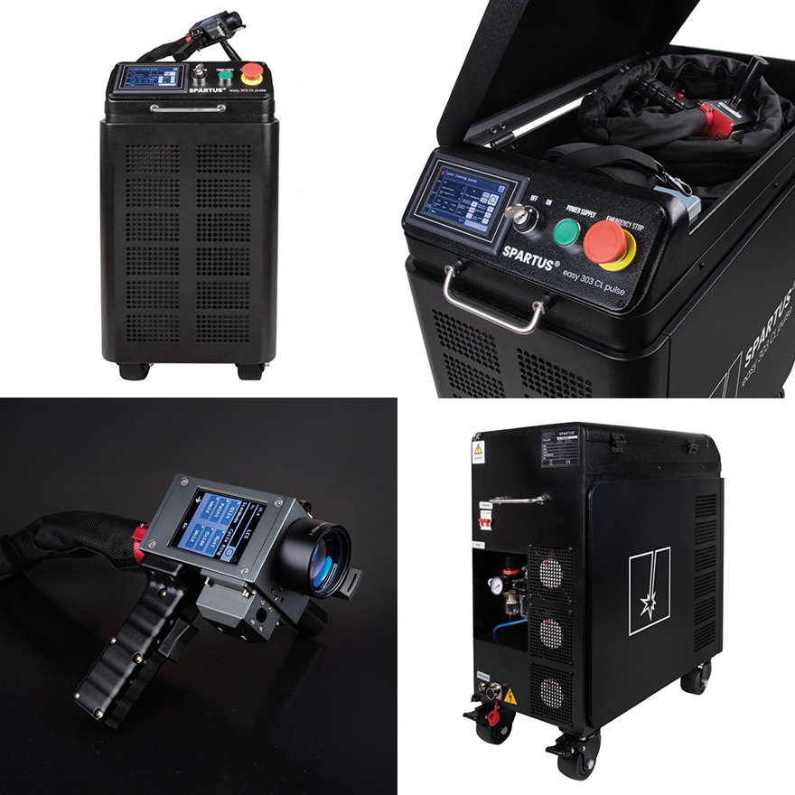 Pulsacyjna Oczyszczarka Laserowa Laser SPARTUS Easy 303CL Pulse 230V 300W - Kolaż