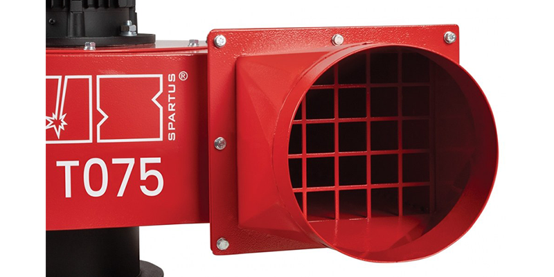 Wentylator Wyciągowy SPARTUS T075 400V - Detal Wlotu