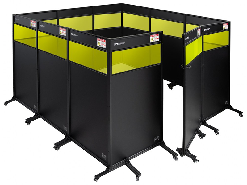 Zabudowa Stanowiska Do Spawania Laserowego SPARTUS PROTECT 3360 x 3300 - Główne Zdjęcie