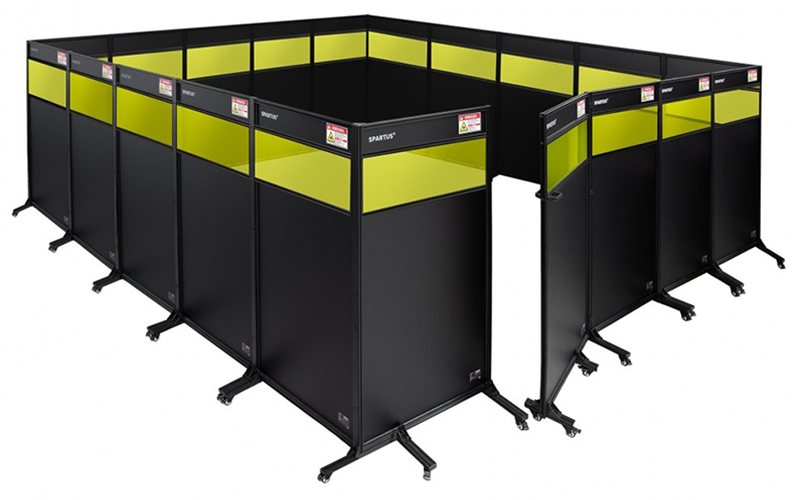 Zabudowa Stanowiska Do Spawania Laserowego SPARTUS PROTECT 5560 x 5500 - Główne Zdjęcie