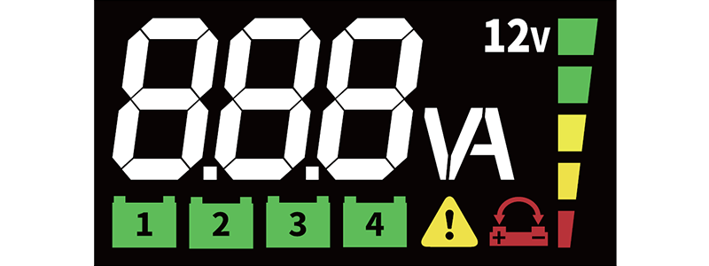 Prostownik Samochodowy Ideal EXPERT CHARGER 5 6/12V - WET GEL MF AGM EFB CAL LFP - Ekran