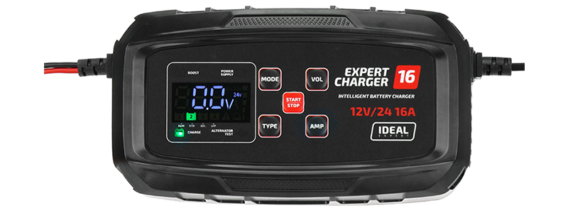 Prostownik Samochodowy Ideal EXPERT CHARGER 16 12/24V - Solo