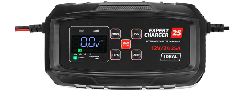 Prostownik Samochodowy Ideal EXPERT CHARGER 25 12/24V - Solo