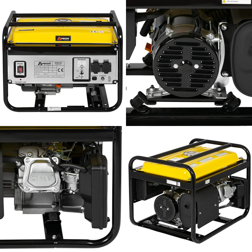 Agregat Prądotwórczy Magnum DF-2500H 230V 2.5kVA 2.2kW Z Systemem AVR - Kolaż
