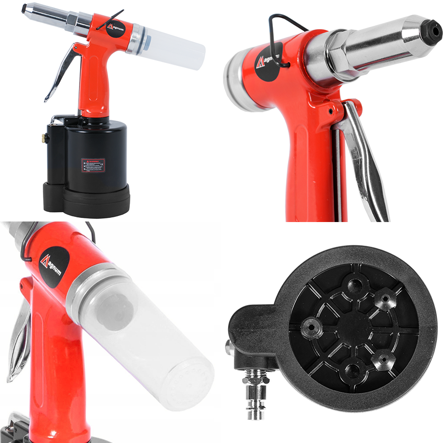 Pneumatyczna Nitownica Magnum SCR-56 8kN - Kolaż